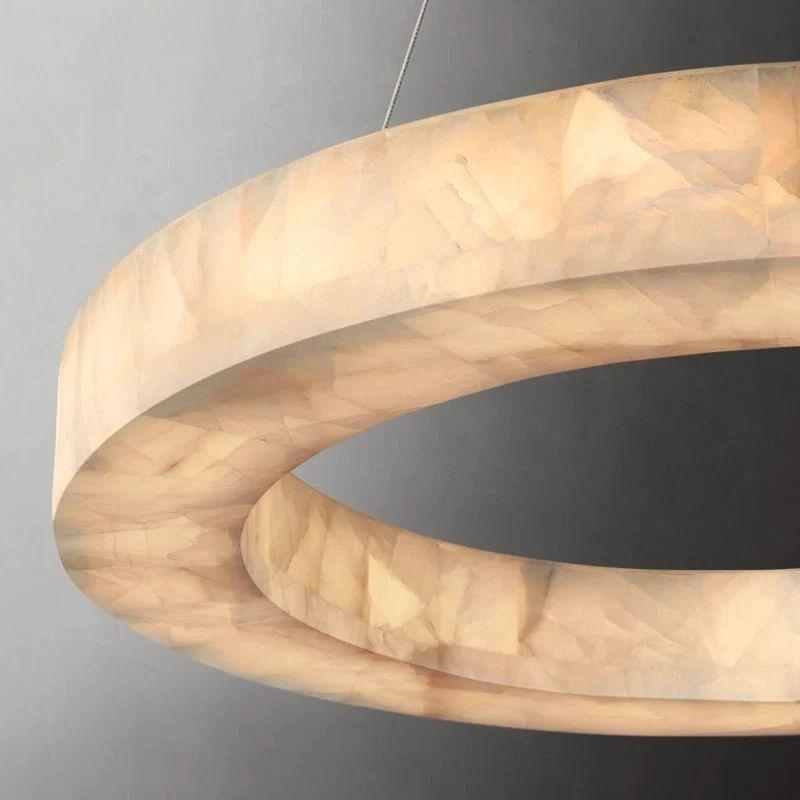 Rivage Calcite Round Chandelier 31"40"60" - King Lamps