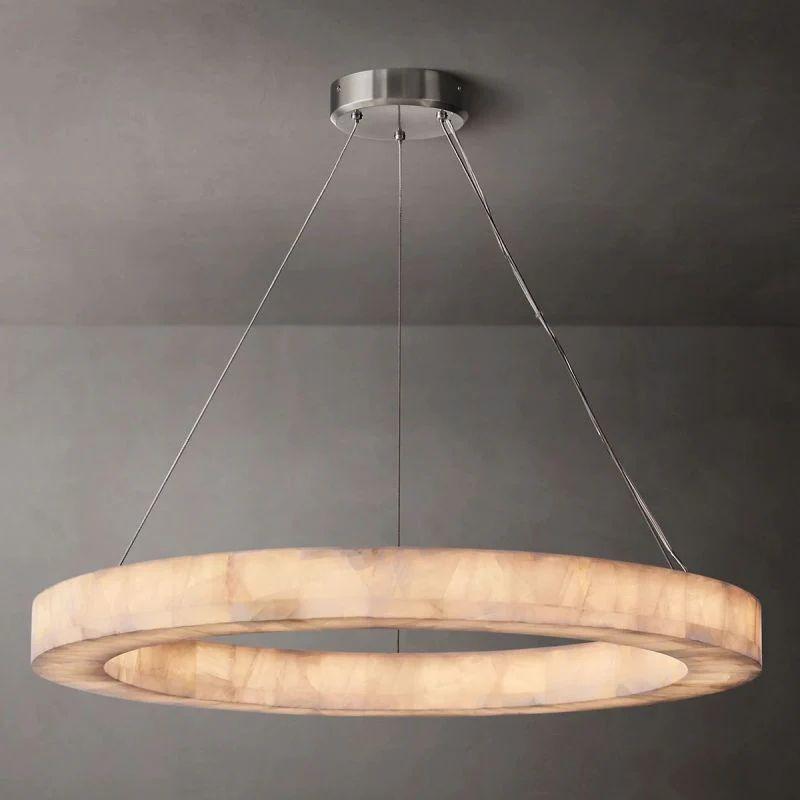 Rivage Calcite Round Chandelier 31"40"60" - King Lamps