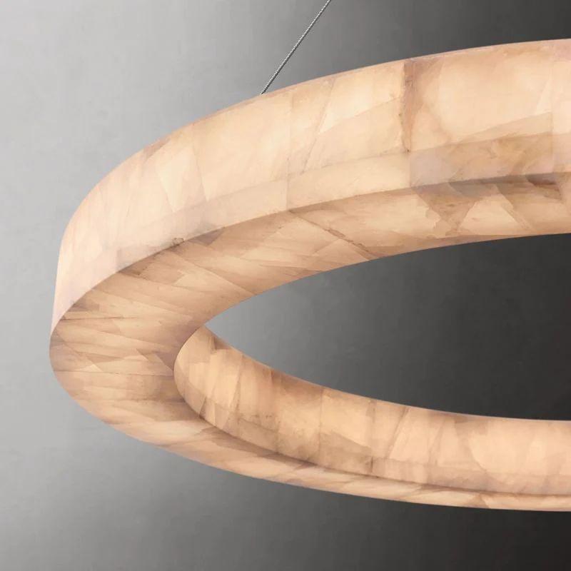 Rivage Calcite Round Chandelier 31"40"60" - King Lamps