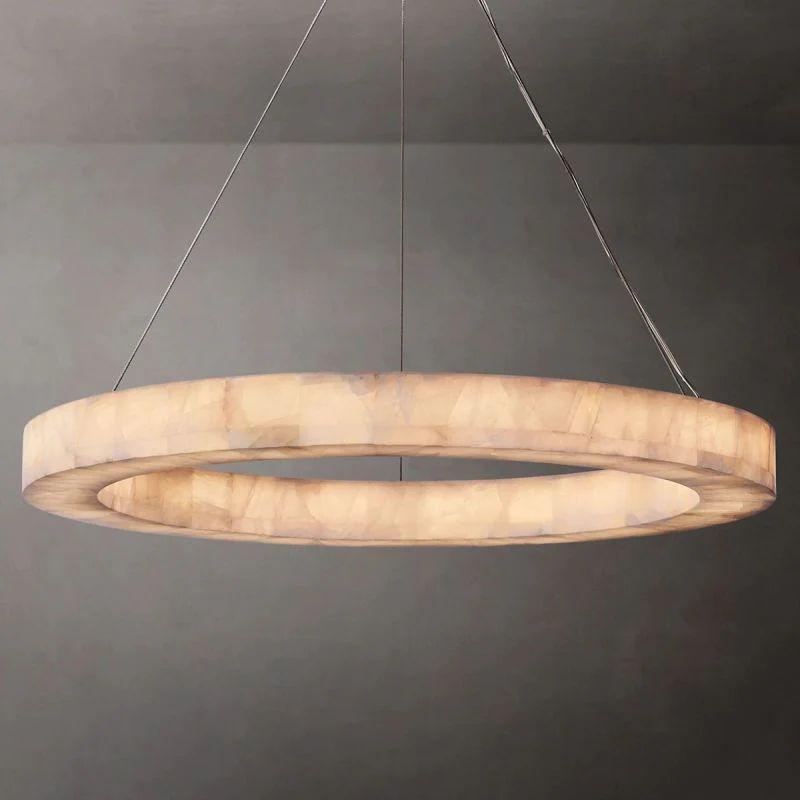 Rivage Calcite Round Chandelier 31"40"60" - King Lamps