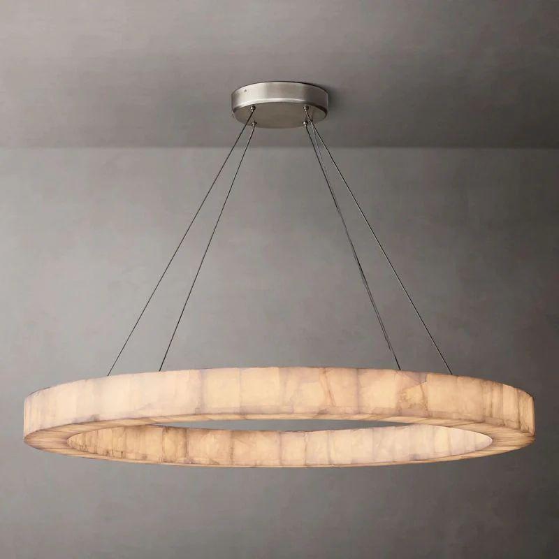 Rivage Calcite Round Chandelier 31"40"60" - King Lamps