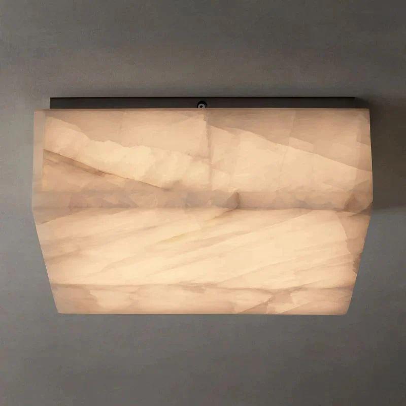 Rivage Calcite Square Flushmount 6"10"14" - King Lamps