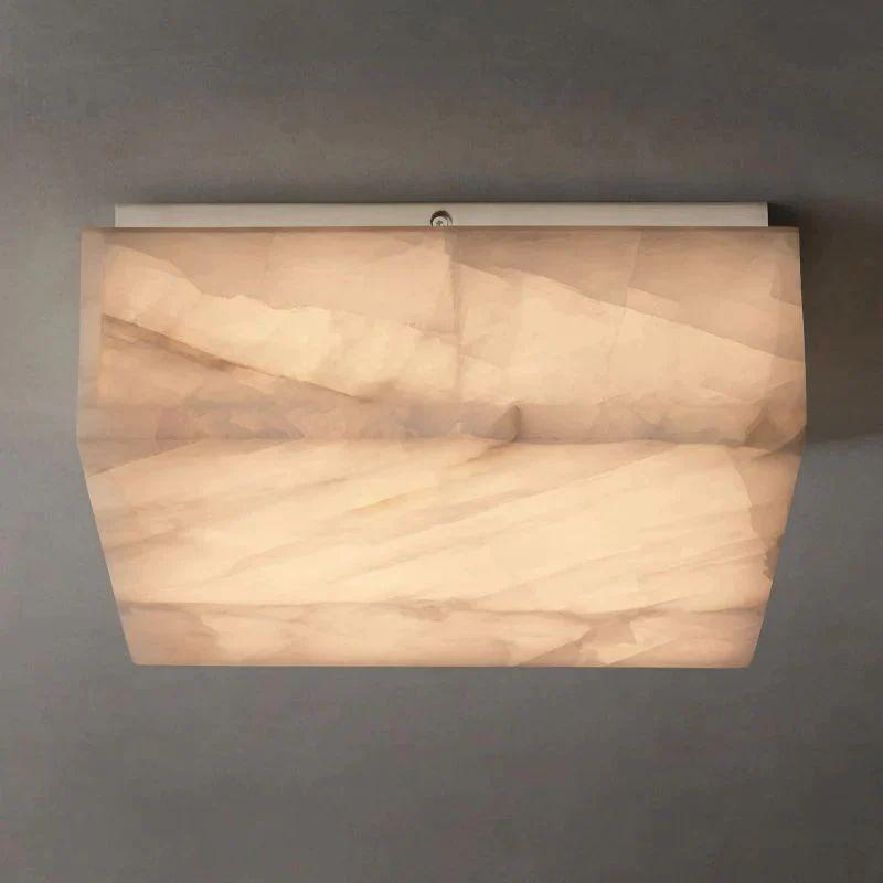 Rivage Calcite Square Flushmount 6"10"14" - King Lamps
