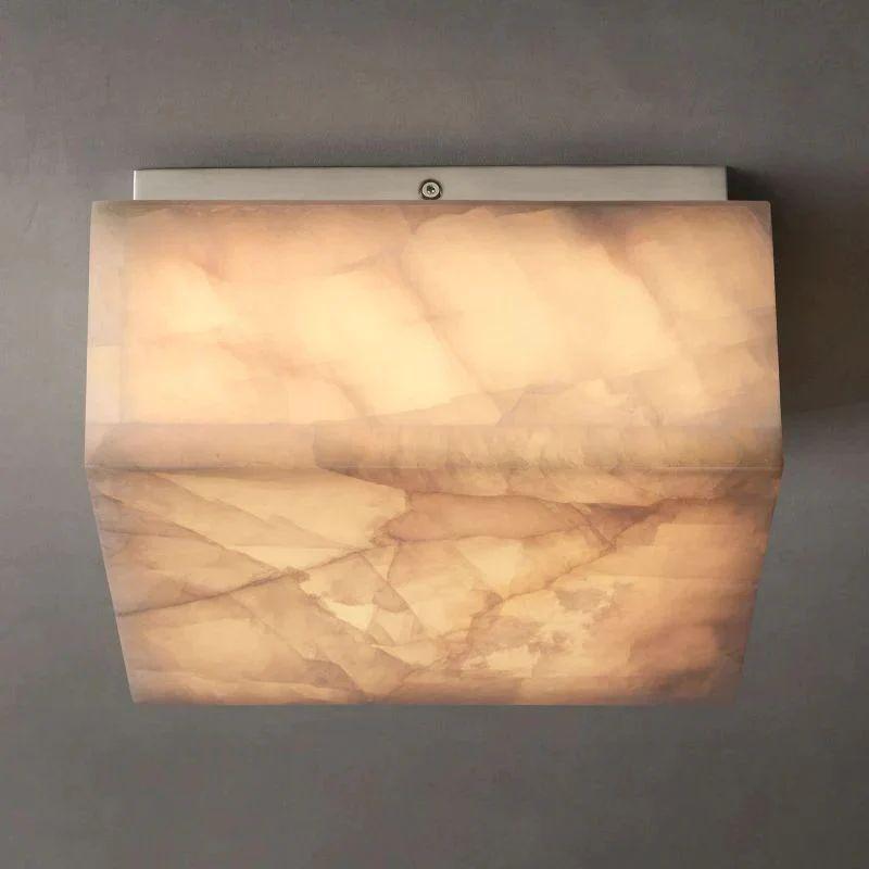 Rivage Calcite Square Flushmount 6"10"14" - King Lamps