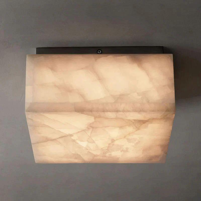 Rivage Calcite Square Flushmount 6"10"14" - King Lamps