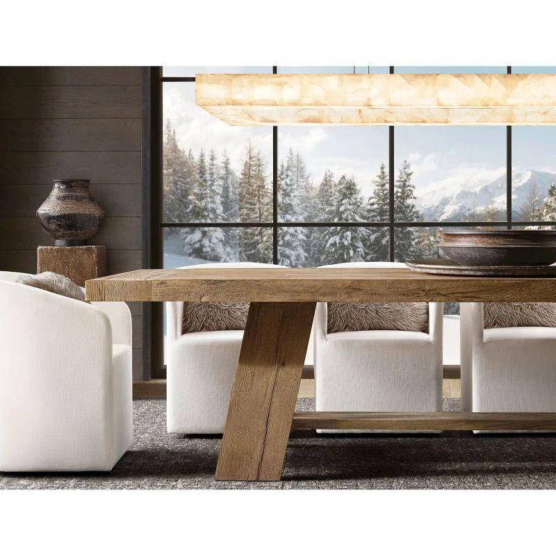 Rivage Rectangular Calcite Chandelier 72" - King Lamps