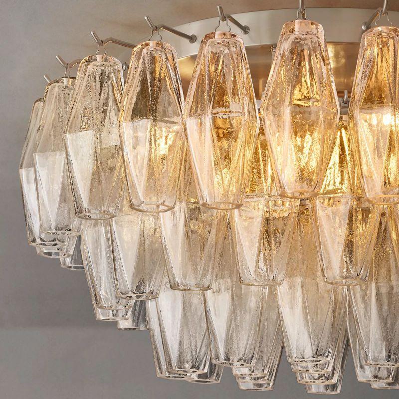 Chiara Clear Glass Flushmount 22" - King Lamps