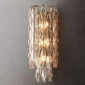 Chiara Clear Glass Grand Bedroom Wall Sconce - King Lamps