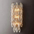 Chiara Clear Glass Grand Bedroom Wall Sconce - King Lamps