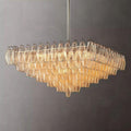 Chiara Clear Glass Square Chandelier 32