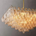 Chiara Clear Glass Square Chandelier 32