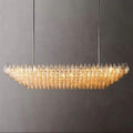 Chiara Clear Glass Tiered Rectangular Chandelier 74