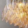 Chiara Clear Glass Tiered Rectangular Chandelier 74