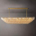 Chiara Clear Glass Tiered Rectangular Chandelier 74