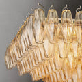 Chiara Clear Glass Tiered Rectangular Chandelier 54