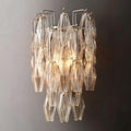 Chiara Clear Glass Short Bedroom Wall Sconce - King Lamps