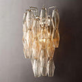 Chiara Clear Glass Short Bedroom Wall Sconce - King Lamps