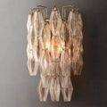 Chiara Clear Glass Short Bedroom Wall Sconce - King Lamps