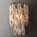 Chiara Clear Glass Short Bedroom Wall Sconce - King Lamps