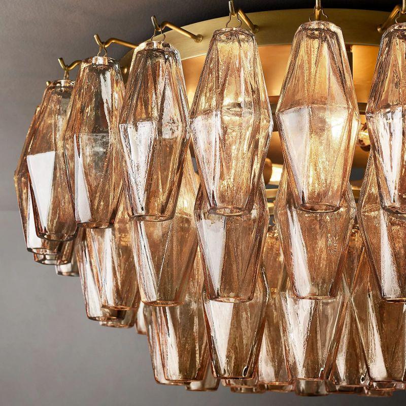 Chiara Smoke Glass Flushmount 22" - King Lamps