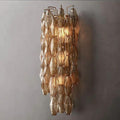Chiara Smoke Glass Grand Bedroom Wall Sconce - King Lamps