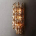 Chiara Smoke Glass Grand Bedroom Wall Sconce - King Lamps
