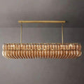 Chiara Smoke Glass Rectangular Chandelier 74