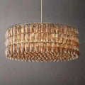 Chiara Smoke Glass Round Chandelier 47