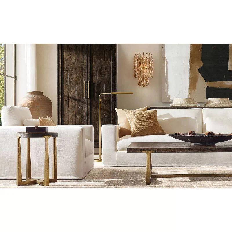 Chiara Smoke Glass Short Bedroom Wall Sconce - King Lamps