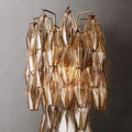 Chiara Smoke Glass Short Bedroom Wall Sconce - King Lamps