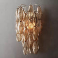 Chiara Smoke Glass Short Bedroom Wall Sconce - King Lamps