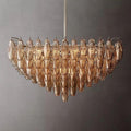 Chiara Smoke Glass Square  Dining Room Chandelier 32
