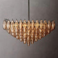 Chiara Smoke Glass Square  Dining Room Chandelier 32