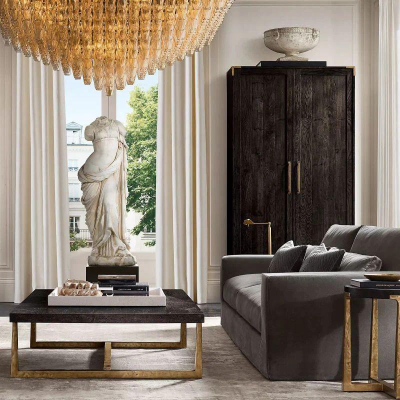 Chiara Smoke Glass Square  Dining Room Chandelier 32" - King Lamps