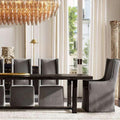 Chiara Smoke Glass Tiered Rectangular Chandelier 54