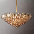 Chiara Smoke Glass Tiered Round Chandelier 47