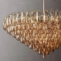 Chiara Smoke Glass Tiered Round Chandelier 47