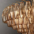 Chiara Smoke Glass Tiered Round Chandelier 62