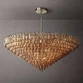 Chiara Smoke Glass Tiered Round Chandelier 62