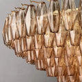 Chiara Smoke Glass Tiered Round Chandelier 47