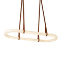 Modern Designer Circle Alabaster Chandelier - King Lamps