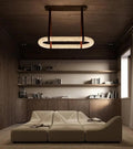 Modern Designer Circle Alabaster Chandelier - King Lamps