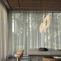 Modern Designer Circle Alabaster Chandelier - King Lamps