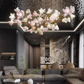Circular Blossom Ceramic Chandelier - King Lamps