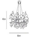 Circular Blossom Ceramic Chandelier - King Lamps