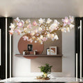 Circular Blossom Ceramic Chandelier - King Lamps