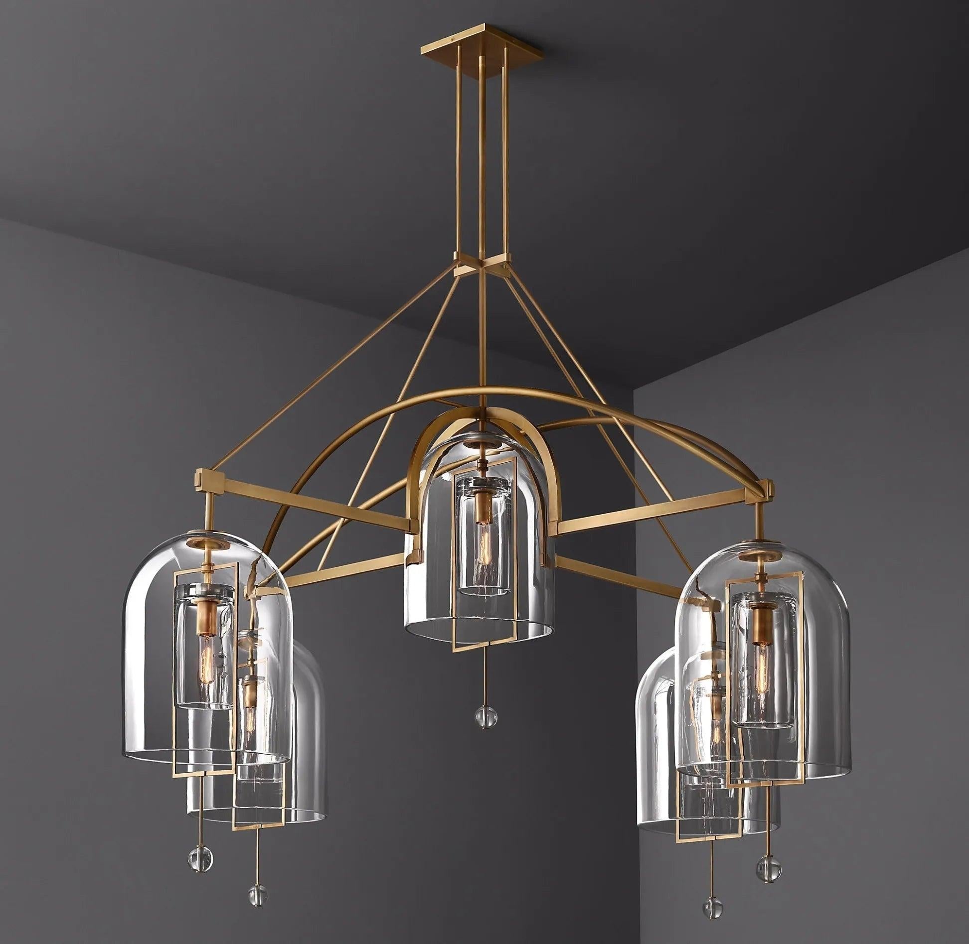 Fulcrum Round Chandelier 73" 5-Lights - King Lamps