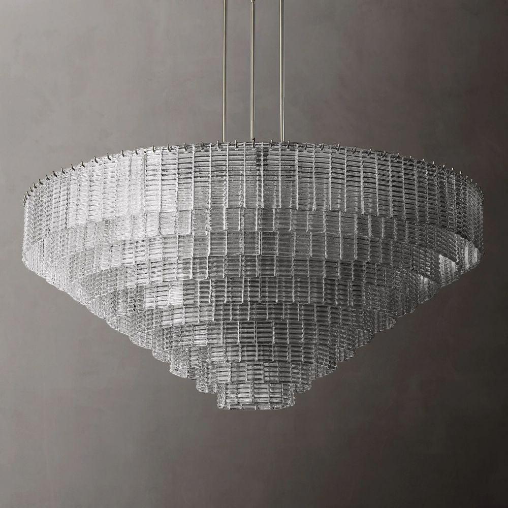 Sirene Glass Round Chandelier 65" - King Lamps
