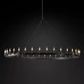 Camino Vintage Candelabra Round Chandelier 73''D - King Lamps