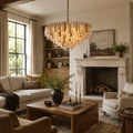 Neve Round Murano Glass Chandelier